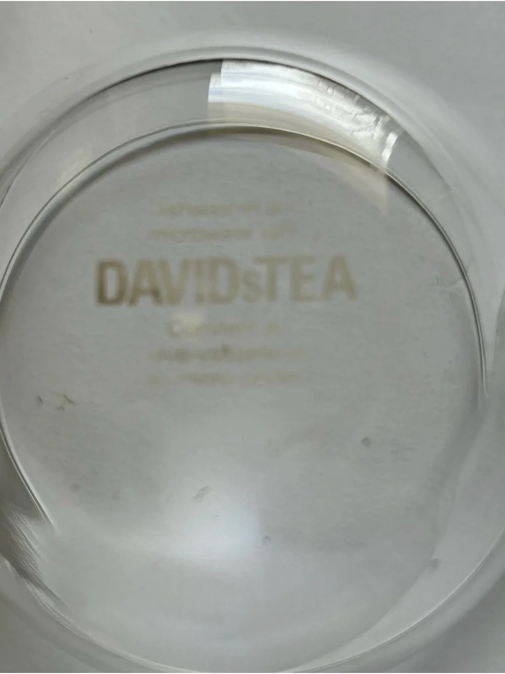 New In Box DAVIDsTea Glass Teapot & Teacup Set
